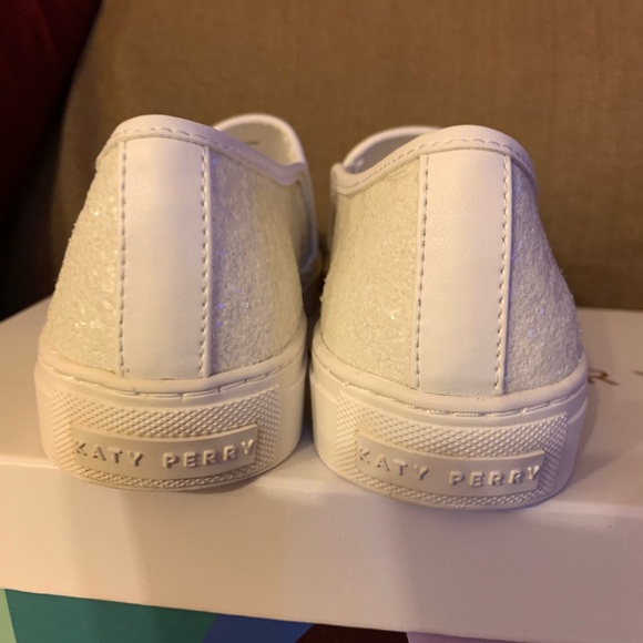 New In Box - Katy Perry Glittery Slip On Sneakers - Picture 6 of 11